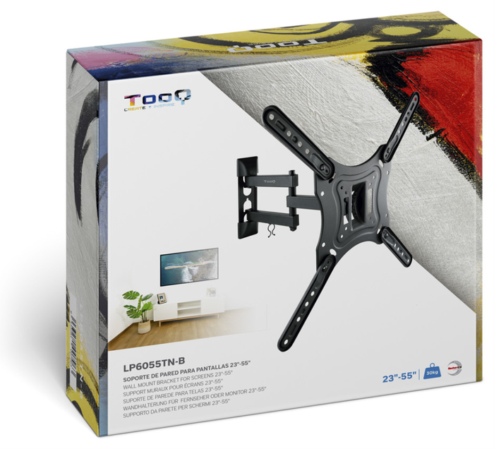 Tooq LP6055TN-B Soporte Giratorio e Inclinable para TV/Monitor 23-55 pulgadas Tooq LP6055TN-B Soporte Giratorio e Inclinable para TV/Monitor 23-55 pulgadas
