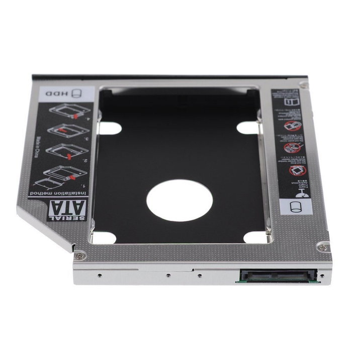 Ewent sata iii ssd/hdd installation frame for cd/dvd/blu-ray drive ewent ew7003, acrilonitrilo butadieno estireno (abs), alumini