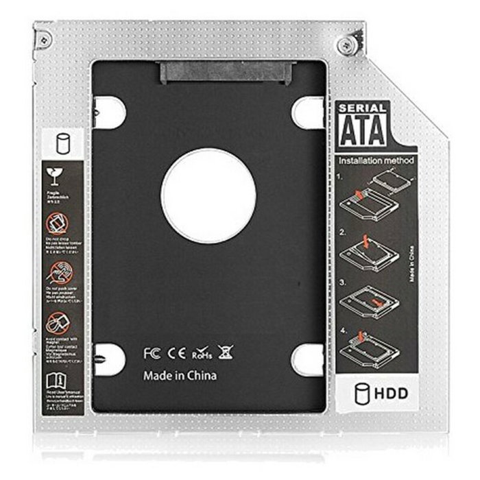 Ewent EW7003 Adaptador de Bahía Óptica para SSD/HDD 2.5 pulgadas 9.5 mm
