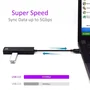 Ewent EW1136 Hub USB 4 Puertos (USB 3.2 Gen 1 / 3.1 Gen 1 Tipo-A), Compatible con USB 1.1 y 2.0, Velocidad 480 Mbps, Cable 0.15 m, Color Negro