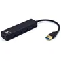 Ewent EW1136 Hub USB 4 Puertos (USB 3.2 Gen 1 / 3.1 Gen 1 Tipo-A), Compatible con USB 1.1 y 2.0, Velocidad 480 Mbps, Cable 0.15 m, Color Negro