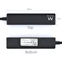 Ewent EW1136 Hub USB 4 Puertos (USB 3.2 Gen 1 / 3.1 Gen 1 Tipo-A), Compatible con USB 1.1 y 2.0, Velocidad 480 Mbps, Cable 0.15 m, Color Negro