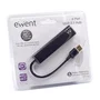 Ewent EW1136 Hub USB 4 Puertos (USB 3.2 Gen 1 / 3.1 Gen 1 Tipo-A), Compatible con USB 1.1 y 2.0, Velocidad 480 Mbps, Cable 0.15 m, Color Negro