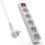 Ewent Regleta 5 Tomas Shuko Ew3955, Blanco, 1.5 Metros