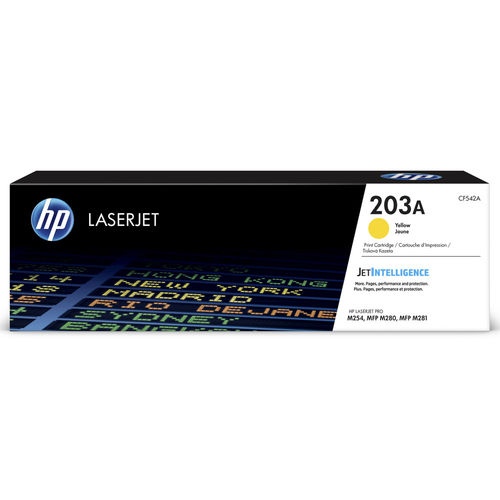 HP Toner CF542A Amarillo 1300 Páginas Impresión Láser HP Toner CF542A Amarillo 1300 Páginas Impresión Láser