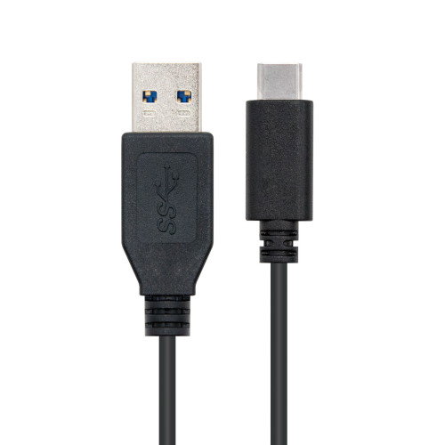 NANO CABLE Cable USB 3.1 Gen 2 USB-C a USB-A 1m Negro NANO CABLE Cable USB 3.1 Gen 2 USB-C a USB-A 1m Negro