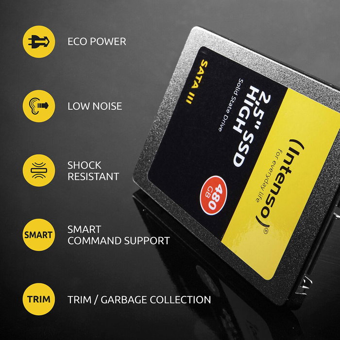 Intenso High Performance SSD 960 GB 2.5 pulgadas SATA III Intenso High Performance SSD 960 GB 2.5 pulgadas SATA III