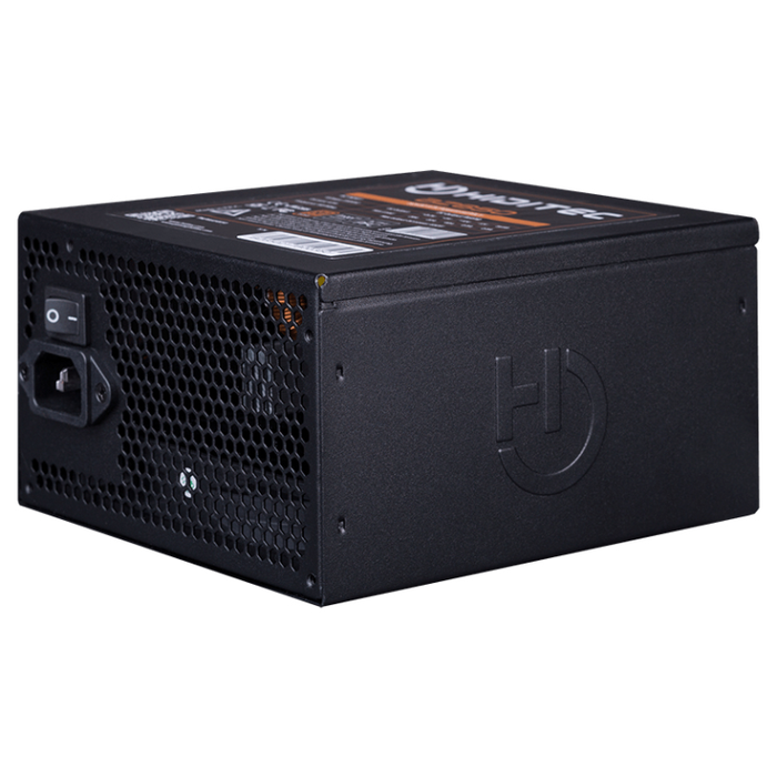 HIDITEC BZ-650 Fuente de Alimentación 650W 80 Plus Bronze ATX - Ventilador 140mm FDB Silencioso, Cables Planos, 4x PCIe 6+2, 20+4 pin, No Modular, Negro