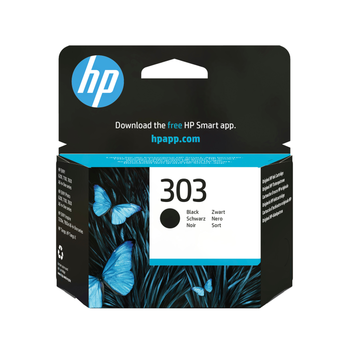 HP Cartucho de Tinta Original 303 Negro T6N02AE Rendimiento Estándar HP Cartucho de Tinta Original 303 Negro T6N02AE Rendimiento Estándar