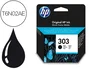 Hp Cartucho Tinta 303 Negro Original para Envy Photo 6230 / 7130 / 7830 (200 Páginas)