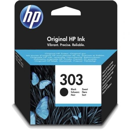 HP Cartucho de Tinta Original 303 Negro T6N02AE Rendimiento Estándar HP Cartucho de Tinta Original 303 Negro T6N02AE Rendimiento Estándar
