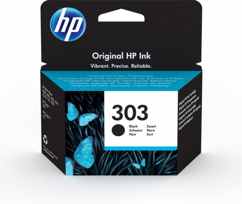 HP Cartucho de Tinta Original 303 Negro T6N02AE Rendimiento Estándar HP Cartucho de Tinta Original 303 Negro T6N02AE Rendimiento Estándar