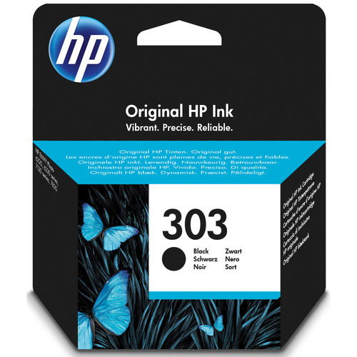 HP Cartucho de Tinta Original 303 Negro T6N02AE Rendimiento Estándar HP Cartucho de Tinta Original 303 Negro T6N02AE Rendimiento Estándar