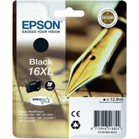Epson Cartucho de Tinta DURABrite Ultra Ink nº 16XL Negro