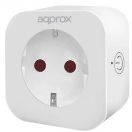 Approx SMART PLUG WiFi V2 Enchufe Inteligente WiFi, Compatible con tuya / Amazon Alexa y Google Home, 2500W/10A, Blanco, para Control Remoto desde Móvil, Interior