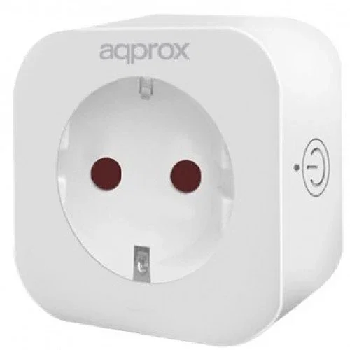 Approx SMART PLUG WiFi V2 Enchufe Inteligente WiFi, Compatible con tuya / Amazon Alexa y Google Home, 2500W/10A, Blanco, para Control Remoto desde Móvil, Interior
