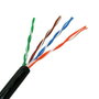 Nanocable Bobina de Cable de Red Cat.5e UTP Rígido AWG24 Exterior 305m Negro