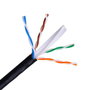 Nanocable Bobina de Cable de Red Cat.6 UTP Rígido Impermeable para Exteriores 305m Negro