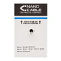 Nanocable Bobina de Cable de Red Cat.6 UTP Rígido Impermeable para Exteriores 305m Negro