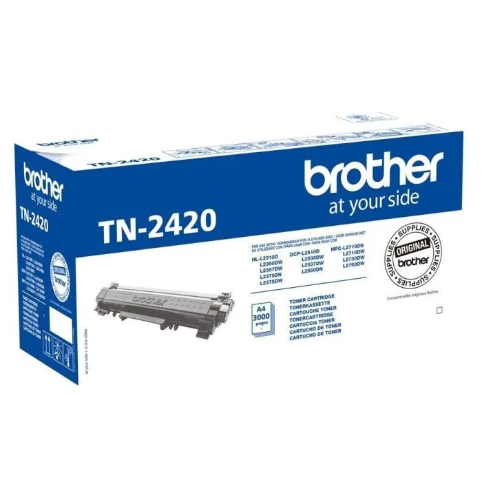 Brother TN-2420 Tóner Negro de Alta Capacidad