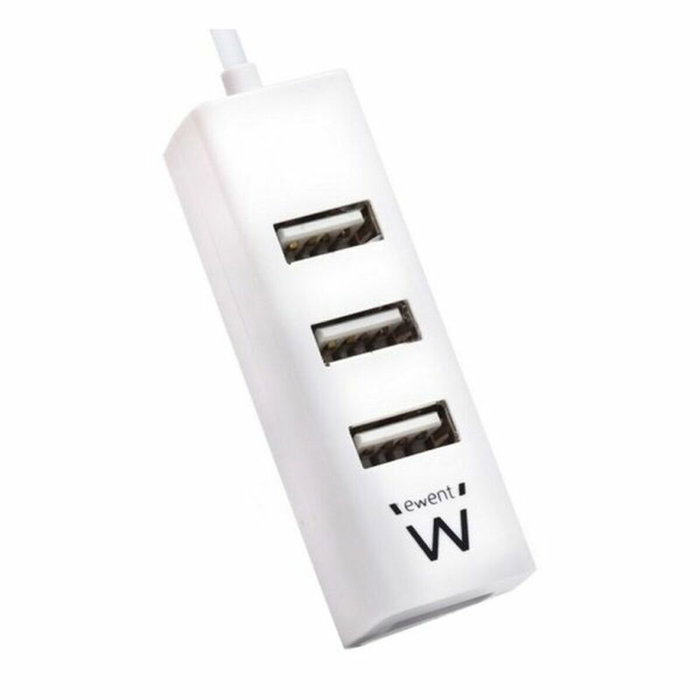 EWENT Mini-Hub EW1122 de 4 Puertos USB 2.0 Blanco EWENT Mini-Hub EW1122 de 4 Puertos USB 2.0 Blanco