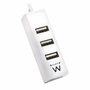 EWENT Mini-Hub EW1122 de 4 Puertos USB 2.0 Blanco