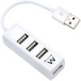 EWENT Mini-Hub EW1122 de 4 Puertos USB 2.0 Blanco