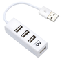 EWENT Mini-Hub EW1122 de 4 Puertos USB 2.0 Blanco