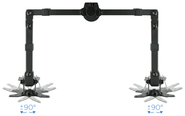 Tooq Soporte de Mesa para 2 Pantallas 13-32 pulgadas DB1232TN-B Negro