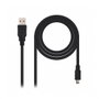 NANO CABLE Cable USB 2.0 Tipo A a Mini USB B, 1.8m, Negro