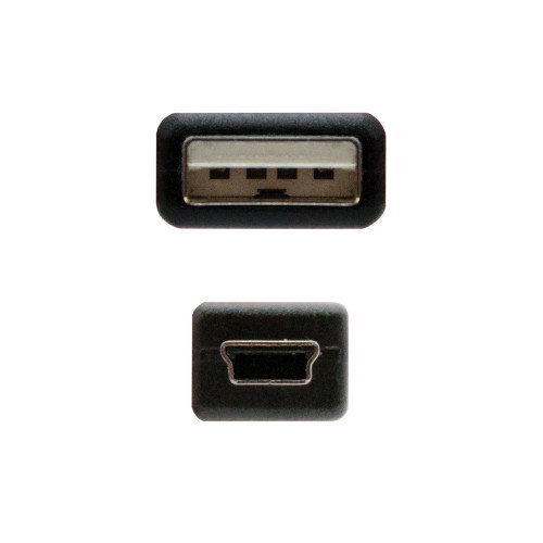 NANO CABLE Cable USB 2.0 Tipo A a Mini USB B, 1.8m, Negro NANO CABLE Cable USB 2.0 Tipo A a Mini USB B, 1.8m, Negro