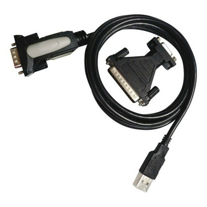 NANO CABLE Conversor USB a Serie RS232 DB9/M DB25/M 1,8m Negro NANO CABLE Conversor USB a Serie RS232 DB9/M DB25/M 1,8m Negro