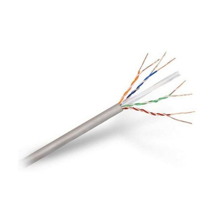 Nanocable Bobina de Cable de Red CAT.6 UTP AWG24 Rígido, 100m, Gris