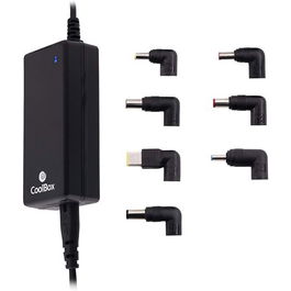 COOLBOX Cargador Automático 90W FALCOONB90U Universal Portátiles + USB 15V-24V 12 Puntas