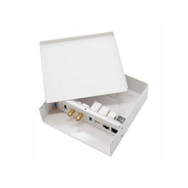 Nanocable Caja de conexiones multimedia de pared 10.35.0003 Blanco