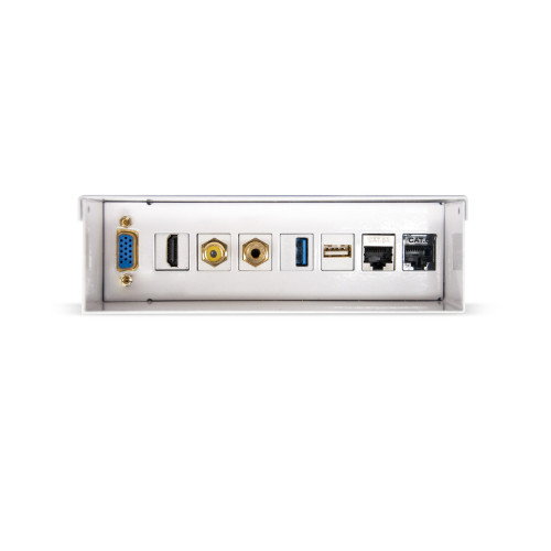 Nanocable 10.35.0003 Caja de Conexiones Multimedia de Pared VGA, HDMI, Jack 3.5, RCA, 2xUSB, 2xRJ45, Blanco Nanocable 10.35.0003 Caja de Conexiones Multimedia de Pared VGA, HDMI, Jack 3.5, RCA, 2xUSB, 2xRJ45, Blanco