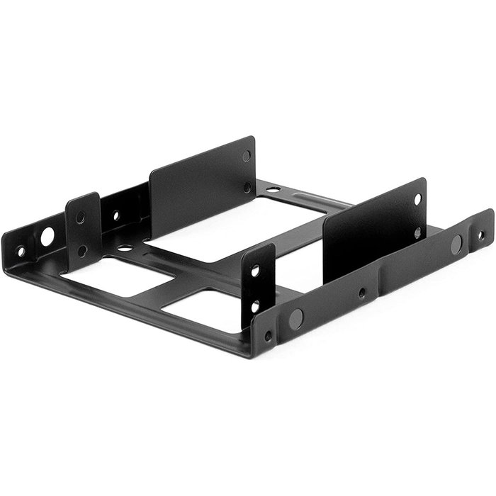 Coolbox Adaptador de Bahía 3.5" a 2.5" - Kit de Montaje Interno para Instalar 2 Discos Duros HDD o SSD 2.5" en una Bahía de 3.5" Estándar