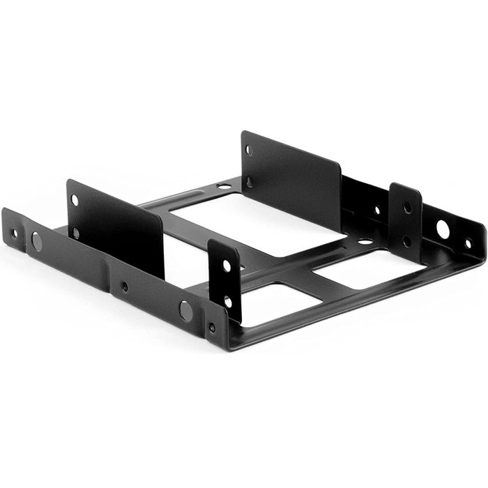 Coolbox Adaptador de Bahía 3.5" a 2.5" - Kit de Montaje Interno para Instalar 2 Discos Duros HDD o SSD 2.5" en una Bahía de 3.5" Estándar