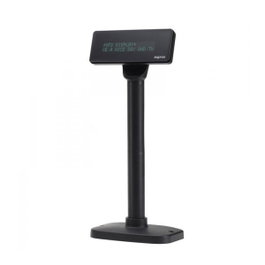 Approx Visor TPV APPVFD01 2 Líneas USB Negro