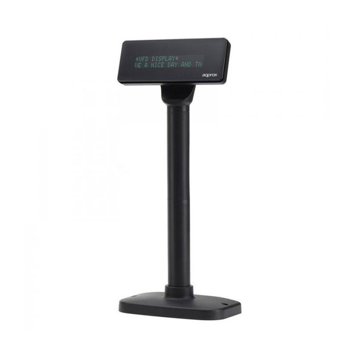Approx Visor TPV Fluorescente APPVFD01 USB de 2 Líneas
