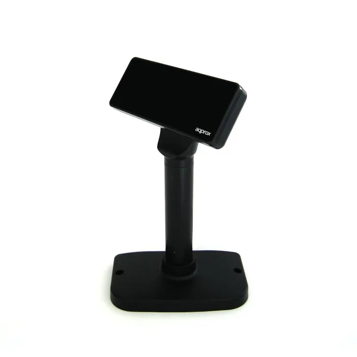 Approx APPVFD01 Visor de Cliente para TPV/Punto de Venta Alfanumérico Fluorescente de 2 Líneas y 20 Caracteres, Conexión USB 2.0, Color Negro
