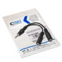 Nanocable 10.24.1200 Cable de Audio Estéreo 2x Jack 3,5mm Hembra a Jack 3,5mm Macho, 15cm, Negro