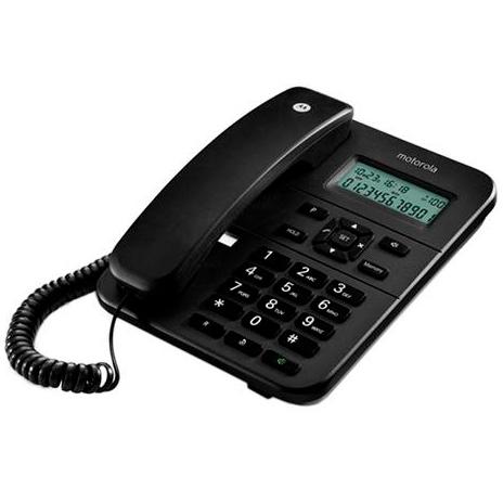 Motorola Teléfono Fijo CT202 Negro con Cable