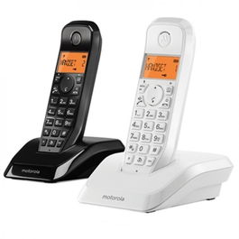 Motorola S1202 Duo Blanco Y Teléfono DECT Terminal Inalámbrico con Identificador de Llamadas