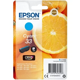 Epson Cartucho de Tinta Cian Claria Premium 33 C13T33424012