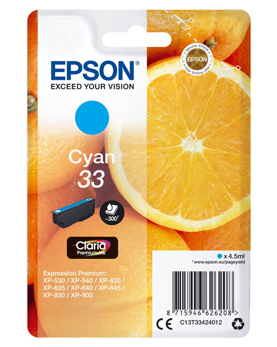 EPSON Expression Home XP-530 Cartucho Cyan EPSON Expression Home XP-530 Cartucho Cyan