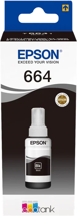 Epson Botella de Tinta EcoTank 664 Negro 70ml Epson Botella de Tinta EcoTank 664 Negro 70ml