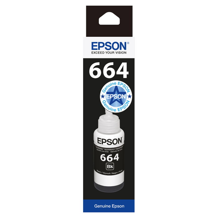 Epson Botella de Tinta 664 Negro 70ml Epson Botella de Tinta 664 Negro 70ml