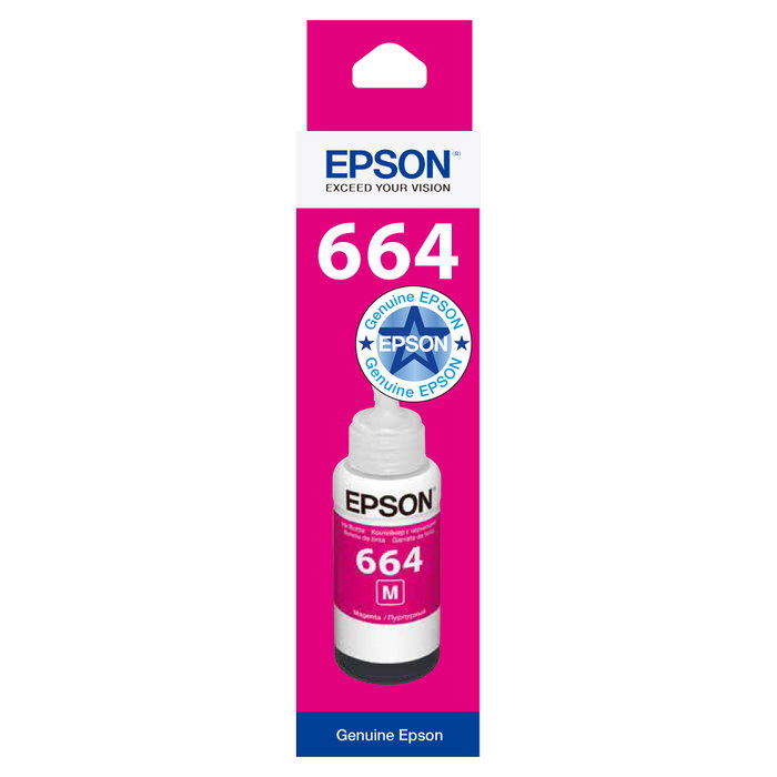 Epson Botella de Tinta EcoTank 664 Magenta 70ml Epson Botella de Tinta EcoTank 664 Magenta 70ml