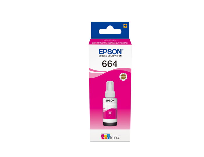 Epson Botella de Tinta EcoTank 664 Magenta 70ml Epson Botella de Tinta EcoTank 664 Magenta 70ml